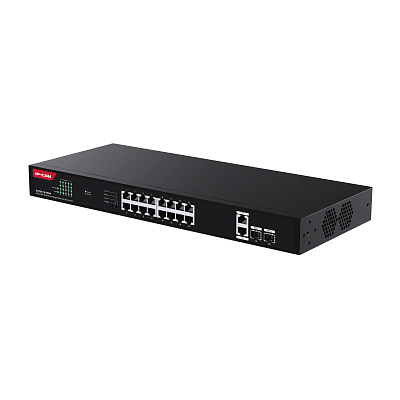 картинка IP-Com G1120P-16-250W Коммутатор 16-портовый неуправляемый PoE от компании Intant